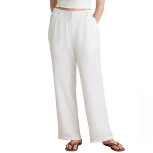 Quince 100% European Linen Pleated Trouser- Size 14